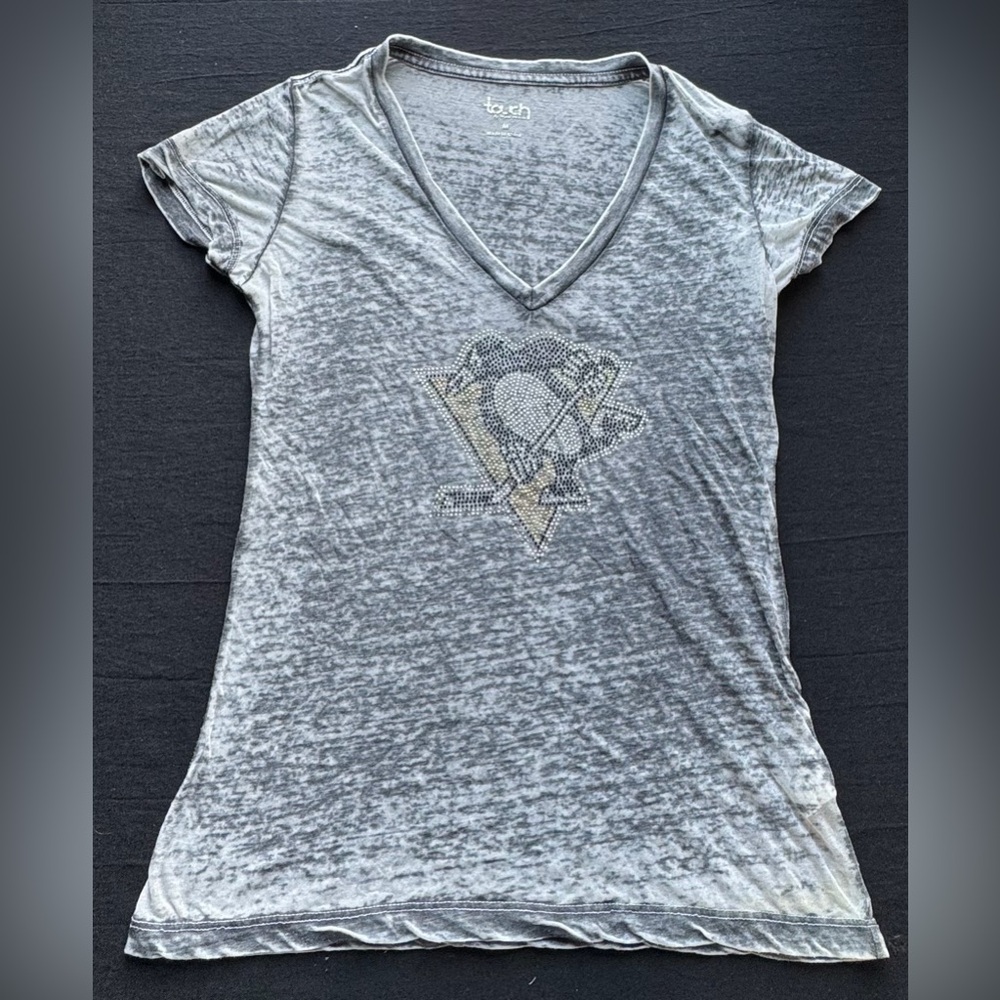 Women’s Touch By Alyssa Milano Pittsburgh Penguins Rhinestone T-Shirt